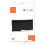 Laptop, Telefoane si Tablete - Telefoane mobile si accesorii - Accesorii Telefoane - Huse telefoane - Husa tip holster Kwmobile, protectie la zgarieturi, piele ecologica, negru - Infinity.ro