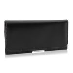 Laptop, Telefoane si Tablete - Telefoane mobile si accesorii - Accesorii Telefoane - Huse telefoane - Husa tip holster Kwmobile, protectie la zgarieturi, piele ecologica, negru - Infinity.ro
