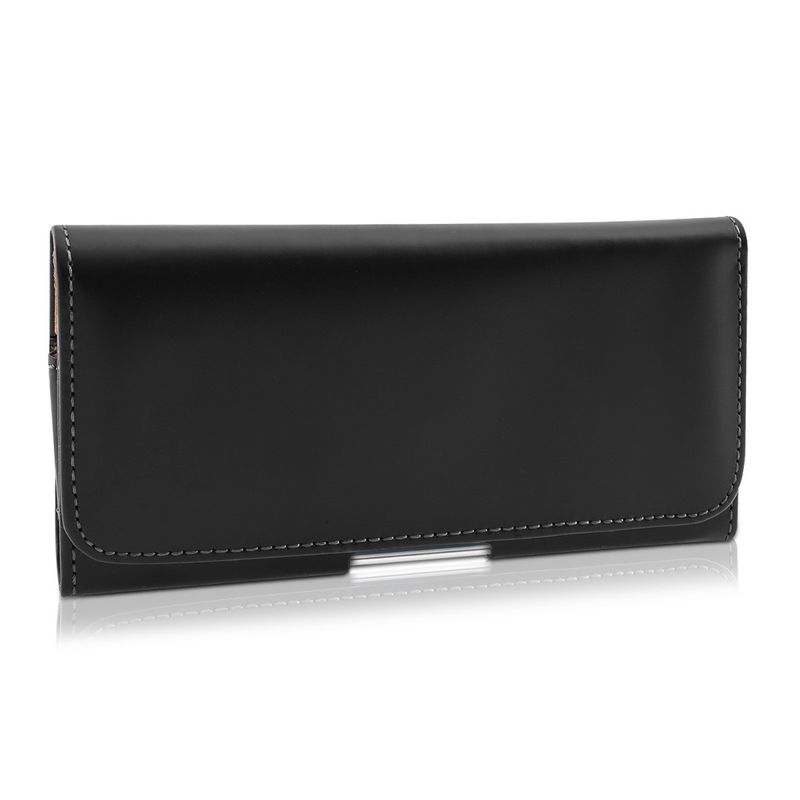 Laptop, Telefoane si Tablete - Telefoane mobile si accesorii - Accesorii Telefoane - Huse telefoane - Husa tip holster Kwmobile, protectie la zgarieturi, piele ecologica, negru - Infinity.ro