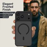 Laptop, Telefoane si Tablete - Telefoane mobile si accesorii - Accesorii Telefoane - Huse telefoane - Husa Oakshield pentru iPhone 17 Pro, compatibilitate MagSafe, sticla, TPU, negru - Infinity.ro