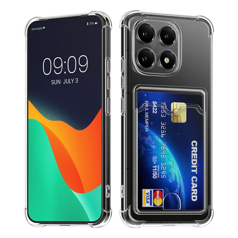 Laptop, Telefoane si Tablete - Telefoane mobile si accesorii - Accesorii Telefoane - Huse telefoane - Husa Kwmobile pentru Xiaomi 15T, buzunar card, TPU, transparent - Infinity.ro