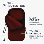 Laptop, Telefoane si Tablete - Telefoane mobile si accesorii - Accesorii Telefoane - Huse telefoane - Husa tip holster Kwmobile, protectie la zgarieturi, neopren, rosu - Infinity.ro