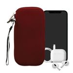 Laptop, Telefoane si Tablete - Telefoane mobile si accesorii - Accesorii Telefoane - Huse telefoane - Husa tip holster Kwmobile, protectie la zgarieturi, neopren, rosu - Infinity.ro