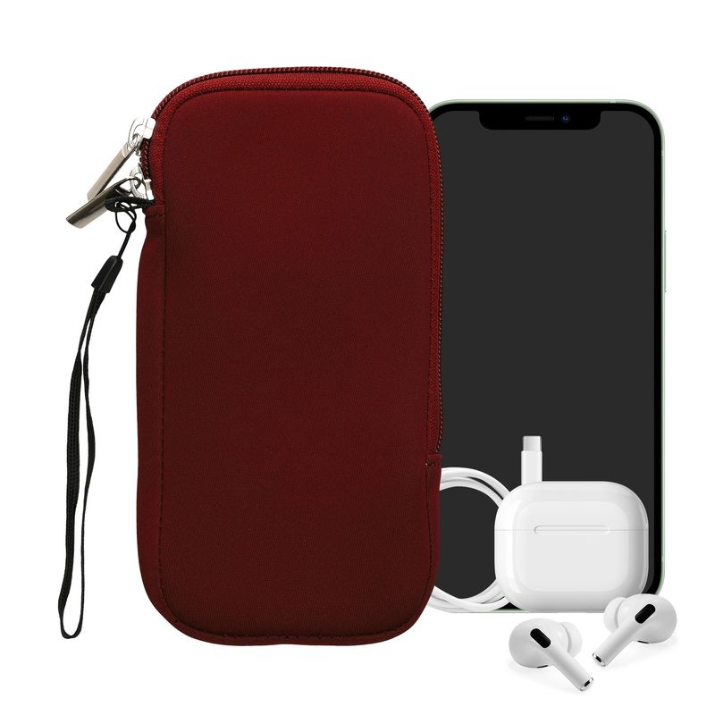 Laptop, Telefoane si Tablete - Telefoane mobile si accesorii - Accesorii Telefoane - Huse telefoane - Husa tip holster Kwmobile, protectie la zgarieturi, neopren, rosu - Infinity.ro