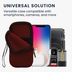 Laptop, Telefoane si Tablete - Telefoane mobile si accesorii - Accesorii Telefoane - Huse telefoane - Husa tip holster Kwmobile, protectie la zgarieturi, neopren, rosu - Infinity.ro