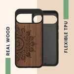 Laptop, Telefoane si Tablete - Telefoane mobile si accesorii - Accesorii Telefoane - Huse telefoane - Husa tip bumper Kwmobile pentru Google Pixel 10 Pro XL, anti-alunecare, protectie la socuri, lemn, TPU, maro - Infinity.ro