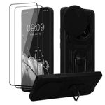 Laptop, Telefoane si Tablete - Telefoane mobile si accesorii - Accesorii Telefoane - Huse telefoane - Husa tip bumper Kwmobile pentru Xiaomi Redmi Note 14 Pro 5G/Poco X7, functie stand, TPU, negru - Infinity.ro