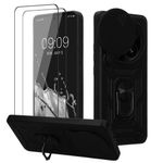 Laptop, Telefoane si Tablete - Telefoane mobile si accesorii - Accesorii Telefoane - Huse telefoane - Husa tip bumper Kwmobile pentru Xiaomi Redmi Note 14 Pro 5G/Poco X7, functie stand, TPU, negru - Infinity.ro