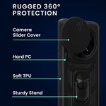 Laptop, Telefoane si Tablete - Telefoane mobile si accesorii - Accesorii Telefoane - Huse telefoane - Husa tip bumper Kwmobile pentru Xiaomi Redmi Note 14 Pro 5G/Poco X7, functie stand, TPU, negru - Infinity.ro