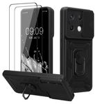 Laptop, Telefoane si Tablete - Telefoane mobile si accesorii - Accesorii Telefoane - Huse telefoane - Husa tip bumper Kwmobile pentru Xiaomi Redmi Note 13 Pro 5G/Poco X6 5G, functie stand, TPU, negru - Infinity.ro