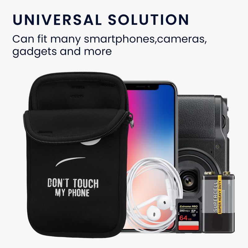 Laptop, Telefoane si Tablete - Telefoane mobile si accesorii - Accesorii Telefoane - Huse telefoane - Husa tip holster Kwmobile, prindere cu carabina, protectie la zgarieturi, neopren, multicolor - Infinity.ro