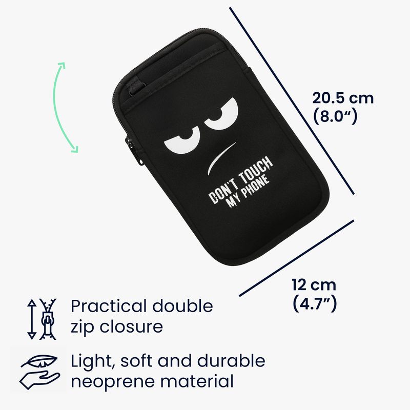 Laptop, Telefoane si Tablete - Telefoane mobile si accesorii - Accesorii Telefoane - Huse telefoane - Husa tip holster Kwmobile, prindere cu carabina, protectie la zgarieturi, neopren, multicolor - Infinity.ro