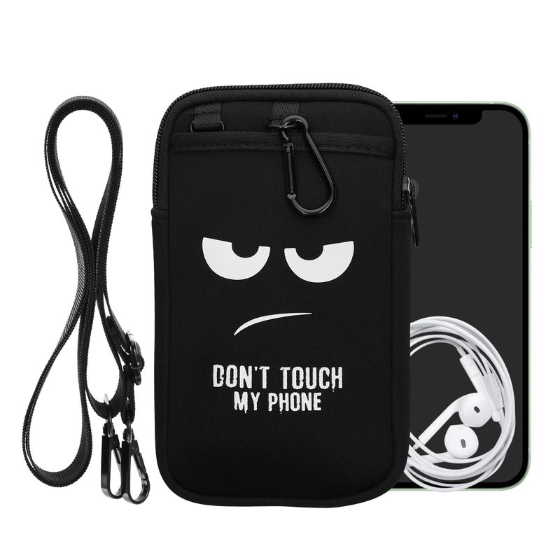 Laptop, Telefoane si Tablete - Telefoane mobile si accesorii - Accesorii Telefoane - Huse telefoane - Husa tip holster Kwmobile, prindere cu carabina, protectie la zgarieturi, neopren, multicolor - Infinity.ro