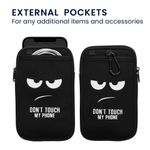 Laptop, Telefoane si Tablete - Telefoane mobile si accesorii - Accesorii Telefoane - Huse telefoane - Husa tip holster Kwmobile, prindere cu carabina, protectie la zgarieturi, neopren, multicolor - Infinity.ro