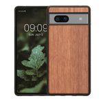 Laptop, Telefoane si Tablete - Telefoane mobile si accesorii - Accesorii Telefoane - Huse telefoane - Husa tip bumper Kwmobile pentru Google Pixel 7a, anti-alunecare, lemn, TPU, multicolor - Infinity.ro