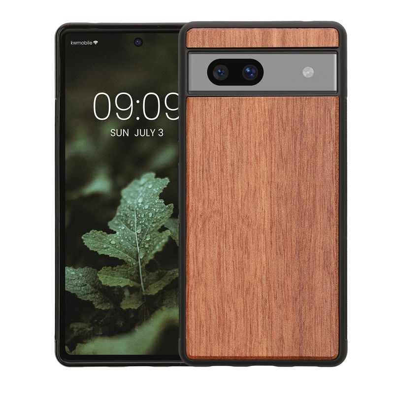 Laptop, Telefoane si Tablete - Telefoane mobile si accesorii - Accesorii Telefoane - Huse telefoane - Husa tip bumper Kwmobile pentru Google Pixel 7a, anti-alunecare, lemn, TPU, multicolor - Infinity.ro