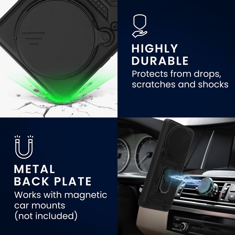 Laptop, Telefoane si Tablete - Telefoane mobile si accesorii - Accesorii Telefoane - Huse telefoane - Husa tip bumper Kwmobile pentru Xiaomi Redmi Note 14 Pro+ 5G/Redmi Note 14 Pro Plus 5G, functie stand, TPU, negru - Infinity.ro