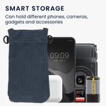 Laptop, Telefoane si Tablete - Telefoane mobile si accesorii - Accesorii Telefoane - Huse telefoane - Husa tip holster Kwmobile, inchidere magnetica, microfibra, albastru vintage - Infinity.ro