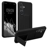 Laptop, Telefoane si Tablete - Telefoane mobile si accesorii - Accesorii Telefoane - Huse telefoane - Husa Kwmobile pentru Samsung Galaxy S25, functie stand, silicon, negru - Infinity.ro