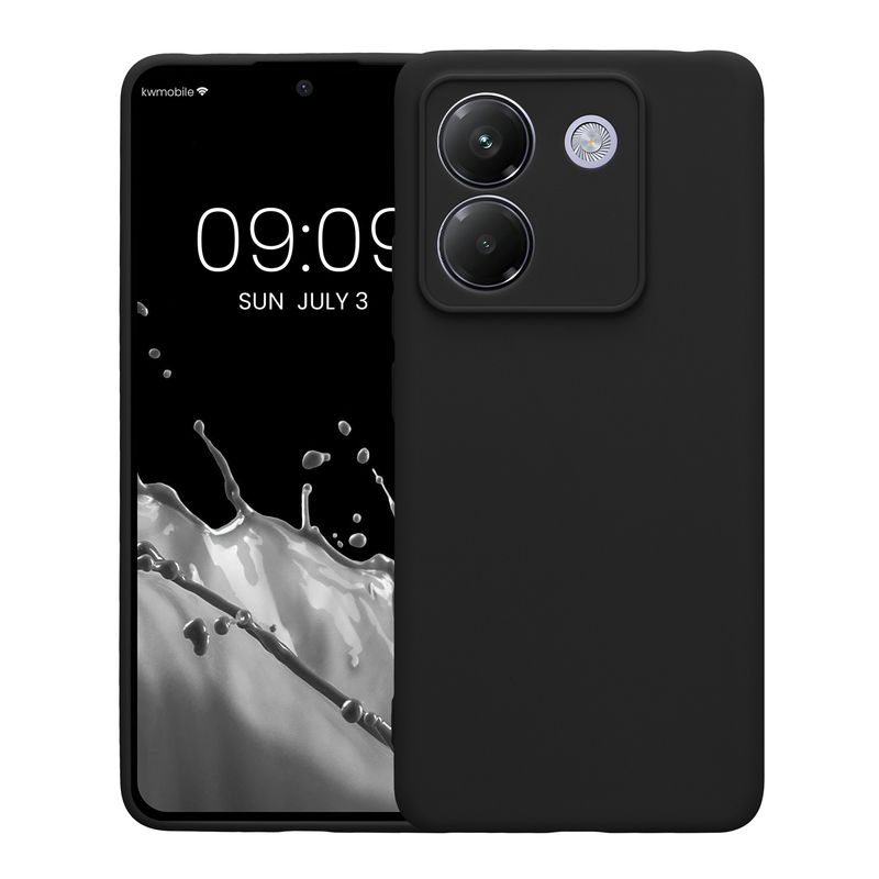 Laptop, Telefoane si Tablete - Telefoane mobile si accesorii - Accesorii Telefoane - Huse telefoane - Husa Kwmobile pentru Xiaomi Poco M7 Pro 5G, anti-alunecare, silicon, negru - Infinity.ro