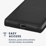 Laptop, Telefoane si Tablete - Telefoane mobile si accesorii - Accesorii Telefoane - Huse telefoane - Husa tip flip Kwmobile pentru Google Pixel 9a, inchidere magnetica, piele ecologica, negru - Infinity.ro