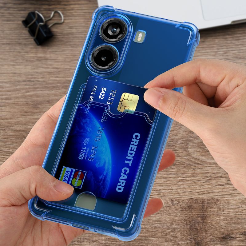 Laptop, Telefoane si Tablete - Telefoane mobile si accesorii - Accesorii Telefoane - Huse telefoane - Husa Kwmobile pentru Xiaomi Poco X7 Pro 5G, buzunar card, TPU, albastru - Infinity.ro