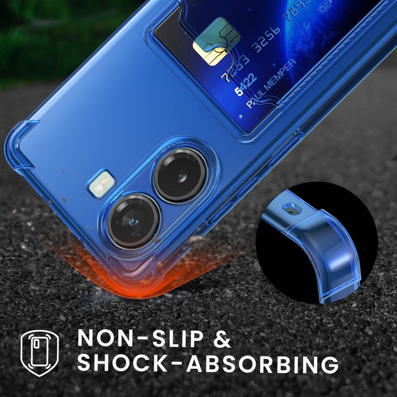 Laptop, Telefoane si Tablete - Telefoane mobile si accesorii - Accesorii Telefoane - Huse telefoane - Husa Kwmobile pentru Xiaomi Poco X7 Pro 5G, buzunar card, TPU, albastru - Infinity.ro