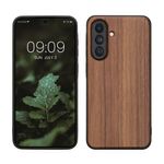 Laptop, Telefoane si Tablete - Telefoane mobile si accesorii - Accesorii Telefoane - Huse telefoane - Husa tip bumper Kwmobile pentru Samsung Galaxy A56 5G, anti-alunecare, protectie la socuri, lemn, TPU, maro - Infinity.ro