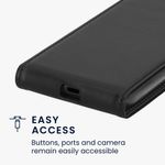 Laptop, Telefoane si Tablete - Telefoane mobile si accesorii - Accesorii Telefoane - Huse telefoane - Husa tip flip Kwmobile pentru Google Pixel 8a, inchidere magnetica, piele ecologica, negru - Infinity.ro