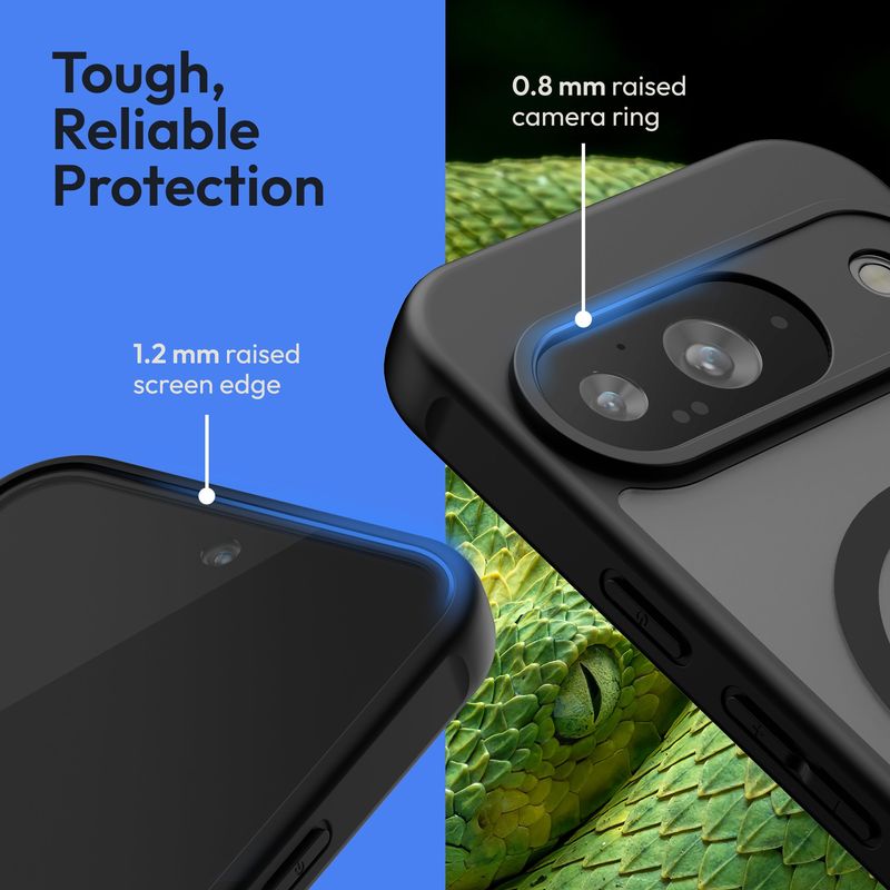 Laptop, Telefoane si Tablete - Telefoane mobile si accesorii - Accesorii Telefoane - Huse telefoane - Husa Oakshield pentru Google Pixel 9, compatibilitate MagSafe, sticla, TPU, negru - Infinity.ro