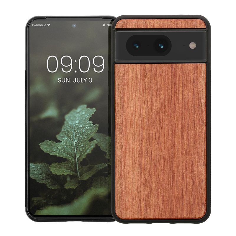 Laptop, Telefoane si Tablete - Telefoane mobile si accesorii - Accesorii Telefoane - Huse telefoane - Husa tip bumper Kwmobile pentru Google Pixel 8, anti-alunecare, lemn, TPU, multicolor - Infinity.ro