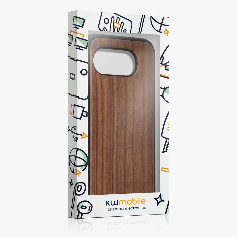 Laptop, Telefoane si Tablete - Telefoane mobile si accesorii - Accesorii Telefoane - Huse telefoane - Husa tip bumper Kwmobile pentru Google Pixel 10a, anti-alunecare, lemn, TPU, maro - Infinity.ro
