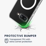 Laptop, Telefoane si Tablete - Telefoane mobile si accesorii - Accesorii Telefoane - Huse telefoane - Husa tip bumper Kwmobile pentru Google Pixel 9a, incarcare wireless, TPU, transparent - Infinity.ro