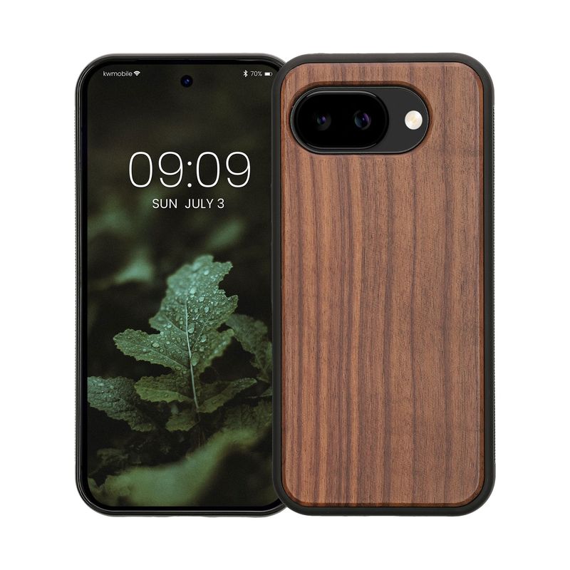 Laptop, Telefoane si Tablete - Telefoane mobile si accesorii - Accesorii Telefoane - Huse telefoane - Husa tip bumper Kwmobile pentru Google Pixel 10a, anti-alunecare, lemn, TPU, maro - Infinity.ro