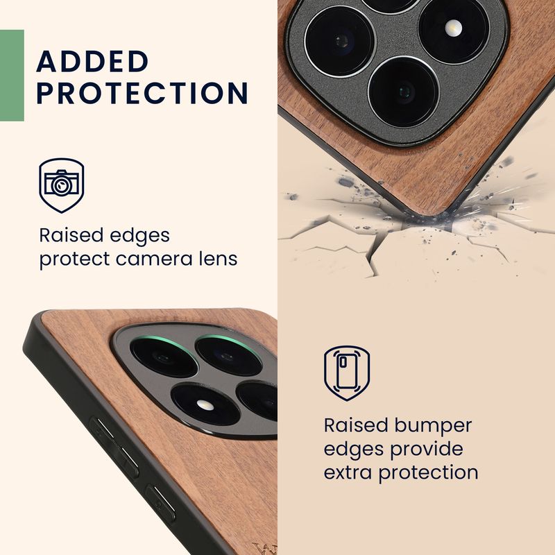 Laptop, Telefoane si Tablete - Telefoane mobile si accesorii - Accesorii Telefoane - Huse telefoane - Husa tip bumper Kwmobile pentru Xiaomi Redmi Note 15 4G/Redmi Note 15 5G/Poco M8 5G, anti-alunecare, lemn, TPU, maro - Infinity.ro