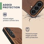 Laptop, Telefoane si Tablete - Telefoane mobile si accesorii - Accesorii Telefoane - Huse telefoane - Husa tip bumper Kwmobile pentru Samsung Galaxy A56 5G, anti-alunecare, design lavanda, lemn, TPU, maro - Infinity.ro