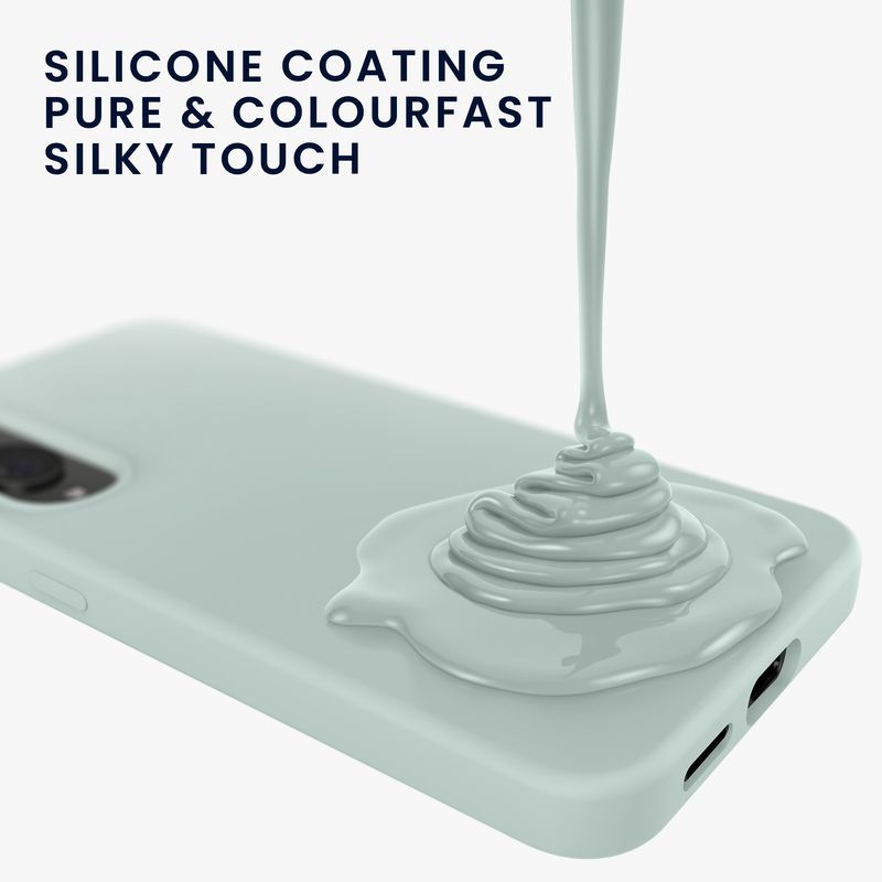 Laptop, Telefoane si Tablete - Telefoane mobile si accesorii - Accesorii Telefoane - Huse telefoane - Husa Kwmobile pentru Samsung Galaxy S25 Edge, incarcare wireless, silicon, menta - Infinity.ro