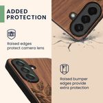 Laptop, Telefoane si Tablete - Telefoane mobile si accesorii - Accesorii Telefoane - Huse telefoane - Husa tip bumper Kwmobile pentru Samsung Galaxy A57 5G, protectie la socuri, lemn, TPU, maro - Infinity.ro