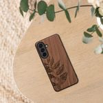 Laptop, Telefoane si Tablete - Telefoane mobile si accesorii - Accesorii Telefoane - Huse telefoane - Husa tip bumper Kwmobile pentru Samsung Galaxy A57 5G, protectie la socuri, lemn, TPU, maro - Infinity.ro