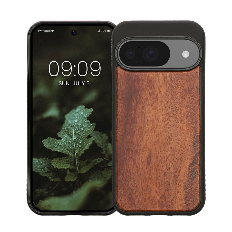 Laptop, Telefoane si Tablete - Telefoane mobile si accesorii - Accesorii Telefoane - Huse telefoane - Husa tip bumper Kwmobile pentru Google Pixel 10/Pixel 10 Pro, anti-alunecare, lemn, TPU, maro vintage - Infinity.ro