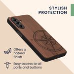 Laptop, Telefoane si Tablete - Telefoane mobile si accesorii - Accesorii Telefoane - Huse telefoane - Husa tip bumper Kwmobile pentru Samsung Galaxy A26 5G, anti-alunecare, lemn, TPU, maro - Infinity.ro
