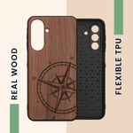 Laptop, Telefoane si Tablete - Telefoane mobile si accesorii - Accesorii Telefoane - Huse telefoane - Husa tip bumper Kwmobile pentru Samsung Galaxy A26 5G, anti-alunecare, lemn, TPU, maro - Infinity.ro