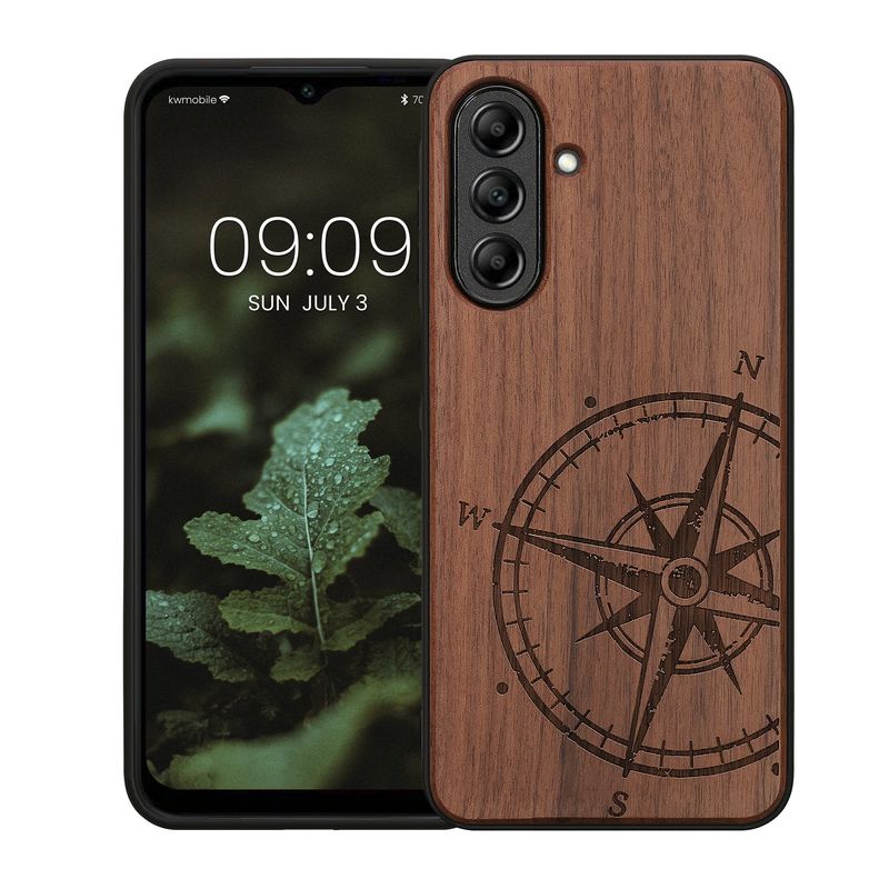 Laptop, Telefoane si Tablete - Telefoane mobile si accesorii - Accesorii Telefoane - Huse telefoane - Husa tip bumper Kwmobile pentru Samsung Galaxy A26 5G, anti-alunecare, lemn, TPU, maro - Infinity.ro