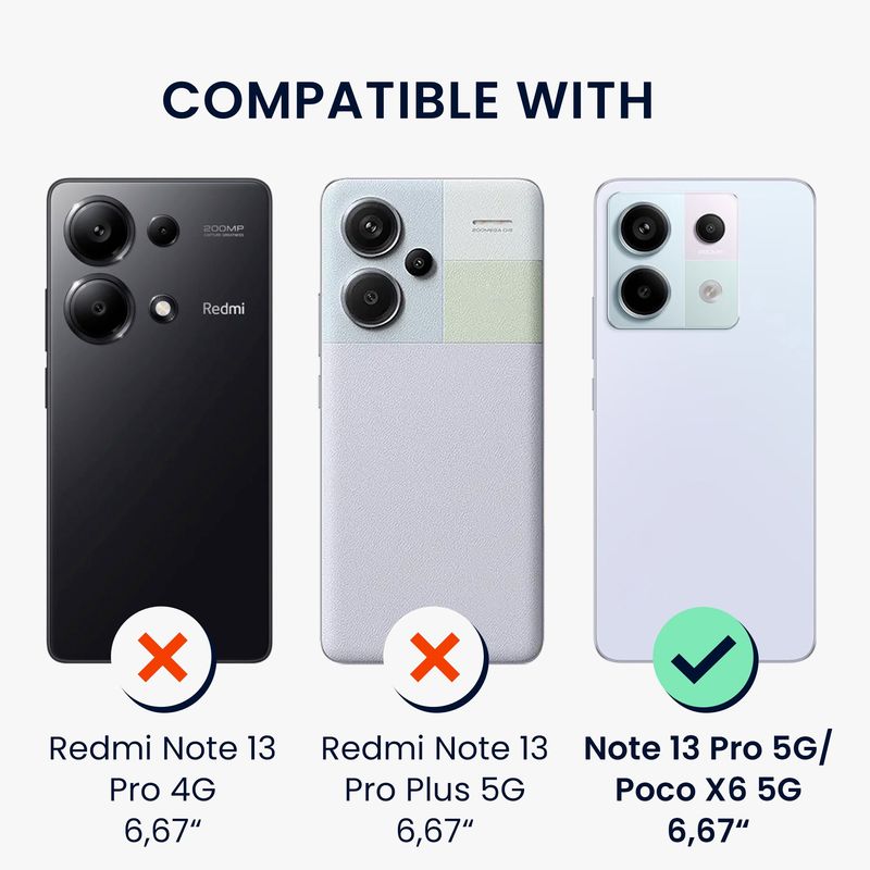 Laptop, Telefoane si Tablete - Telefoane mobile si accesorii - Accesorii Telefoane - Huse telefoane - Husa Kwmobile pentru Xiaomi Redmi Note 13 Pro 5G/Poco X6 5G, protectie la zgarieturi, TPU, sticla temperata, multicolor - Infinity.ro