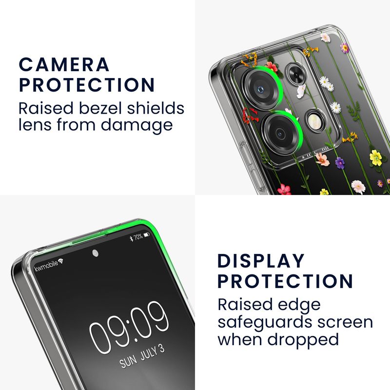 Laptop, Telefoane si Tablete - Telefoane mobile si accesorii - Accesorii Telefoane - Huse telefoane - Husa Kwmobile pentru Xiaomi Redmi Note 13 Pro 5G/Poco X6 5G, protectie la zgarieturi, TPU, sticla temperata, multicolor - Infinity.ro