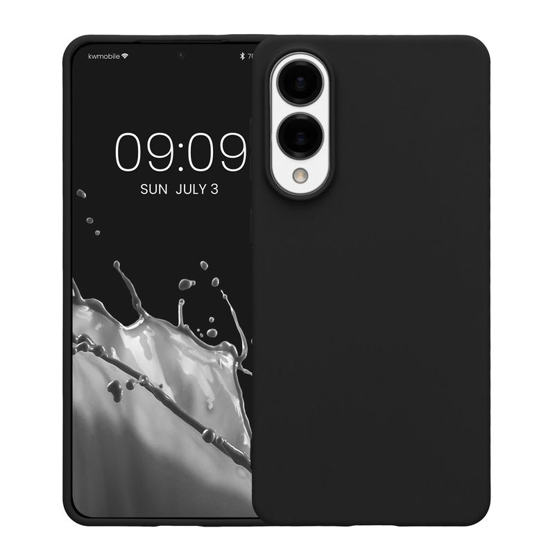 Laptop, Telefoane si Tablete - Telefoane mobile si accesorii - Accesorii Telefoane - Huse telefoane - Husa Kwmobile pentru Samsung Galaxy S25 Edge, incarcare wireless, TPU, negru - Infinity.ro