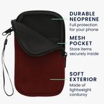 Laptop, Telefoane si Tablete - Telefoane mobile si accesorii - Accesorii Telefoane - Huse telefoane - Husa tip holster Kwmobile, protectie la socuri, neopren, textil, rosu aramiu - Infinity.ro