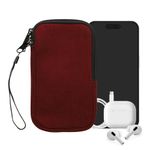 Laptop, Telefoane si Tablete - Telefoane mobile si accesorii - Accesorii Telefoane - Huse telefoane - Husa tip holster Kwmobile, protectie la socuri, neopren, textil, rosu aramiu - Infinity.ro