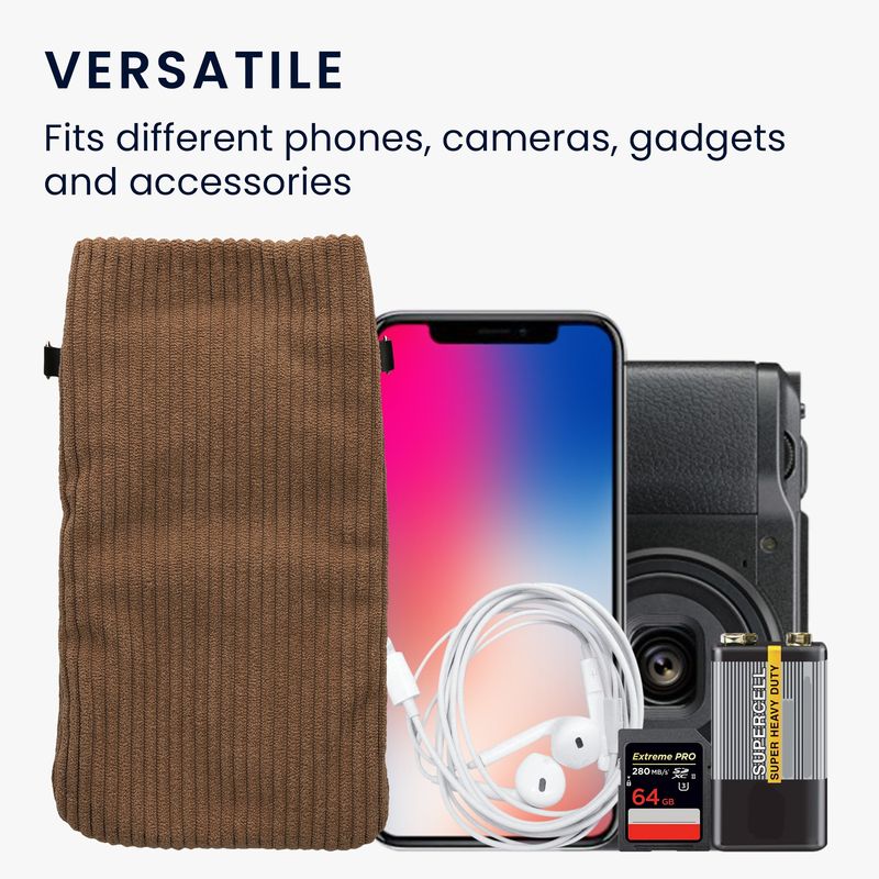 Laptop, Telefoane si Tablete - Telefoane mobile si accesorii - Accesorii Telefoane - Huse telefoane - Husa Kwmobile, inchidere magnetica, protectie la zgarieturi, protectie la praf, textil, nailon, maro - Infinity.ro