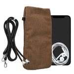 Laptop, Telefoane si Tablete - Telefoane mobile si accesorii - Accesorii Telefoane - Huse telefoane - Husa Kwmobile, inchidere magnetica, protectie la zgarieturi, protectie la praf, textil, nailon, maro - Infinity.ro